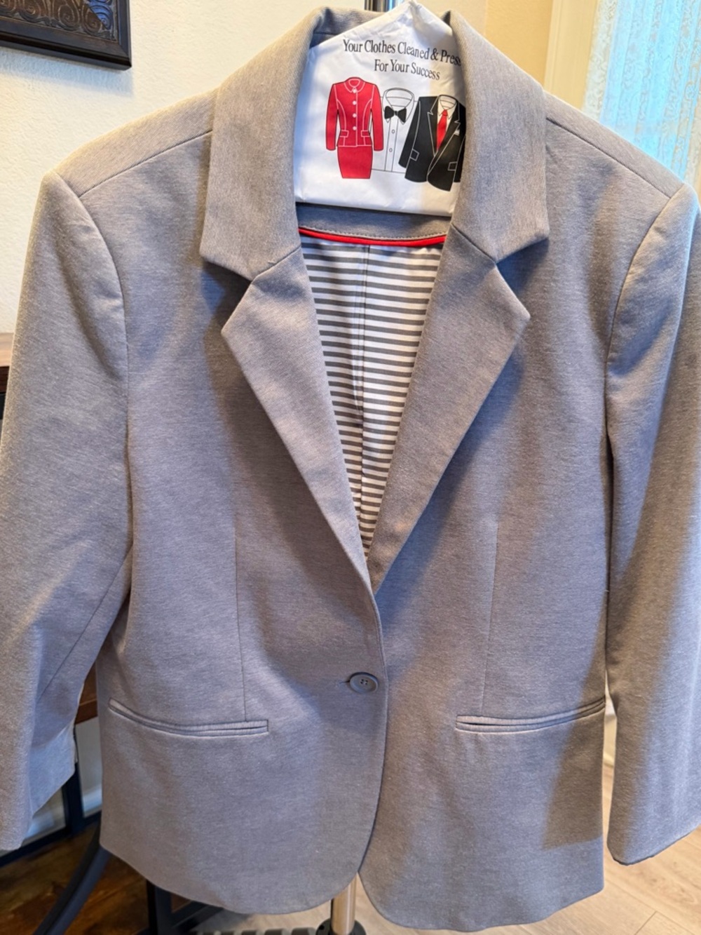 Women's Nicole Miller Original Single-Button Blazer Jacket - Tan/Medium
